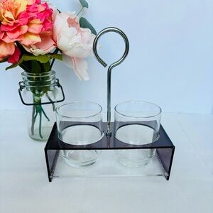 Vintage Acrylic Whiskey Bar Set